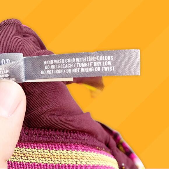 AERIE Bralette Swim Bikini Top Floral Scoop Neck 1970 Floral Style XXS NWOT - Picture 9 of 9